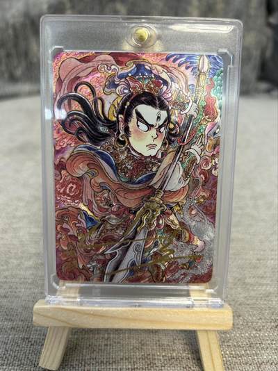 喜灰玩卡拍卖第四期，接代拍，免佣金帮卡友们拍卖，欢迎送拍，释放现金流，让自己有资金可以购买更多喜欢的卡牌，让别的卡友能淘到更多心仪的卡牌 - 万享天眼破元杨戬限定卡山丘亲签40/40尾边