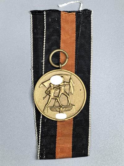 小驴勋章奖章收藏1月24日周六晚六点拍卖（珍爱和平，收藏战争，铭记历史，勿忘国耻，忠党爱国。有偿代拍，送拍规则在简介最后，参拍须阅读规则后再参拍，关系到运费包装发货时效真假辨别等关键信息，拍卖时不再发原图，看大图店主微信码在拍卖店铺介绍里） - 得三苏台德回归奖章