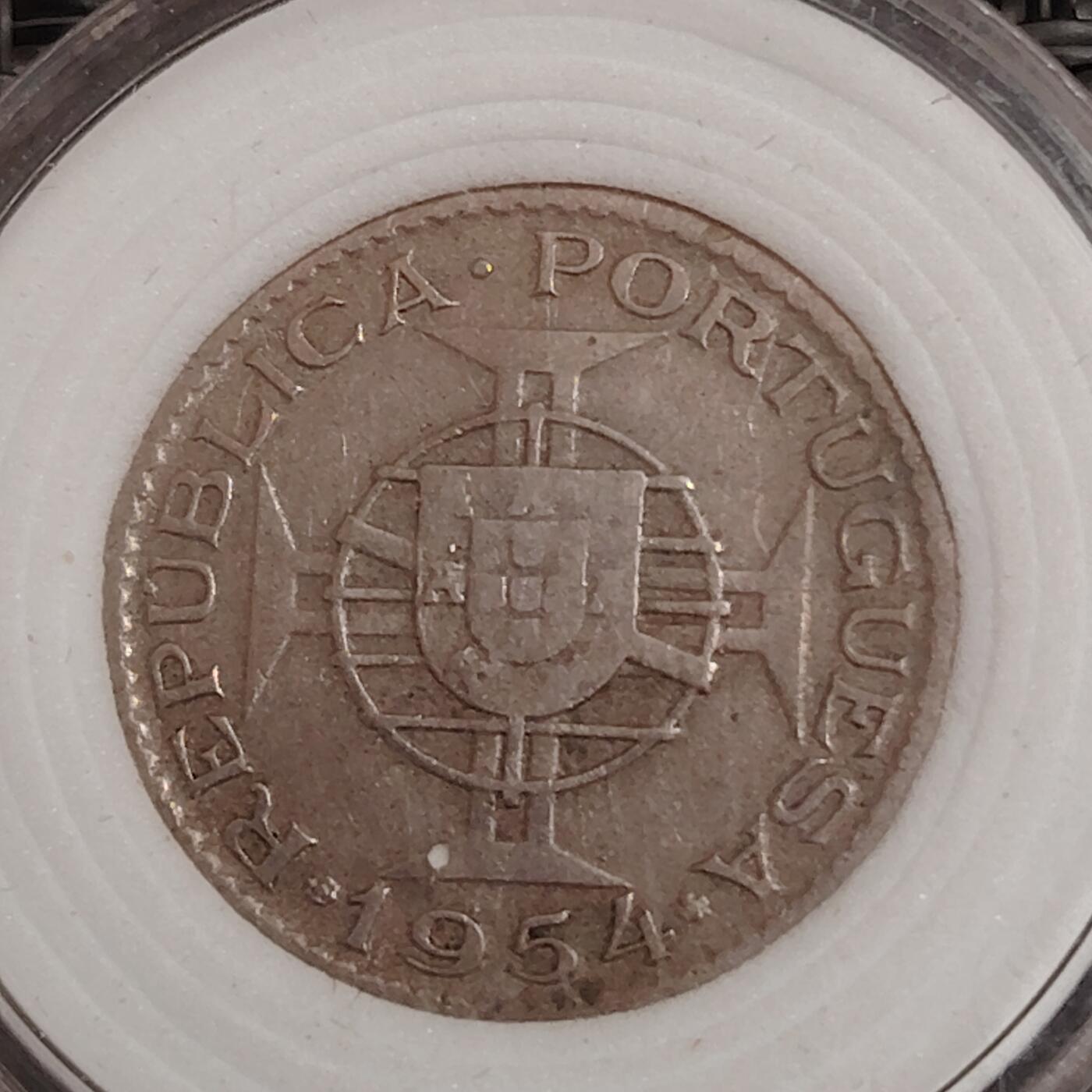 布加迪🐬～世界钱币(上海)🌾第 271 期 /  各国套币和散币 葡属莫桑比克🇲🇿 1954年 2.5埃斯库多