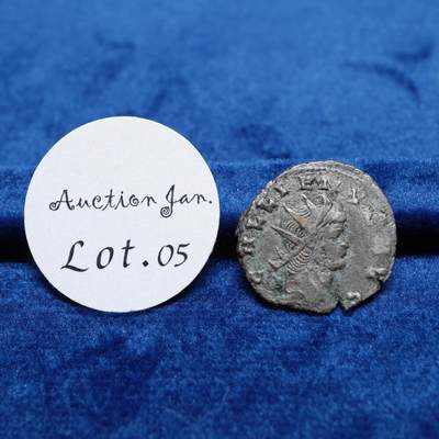 琋语集藏2026年02月欧洲古典打制币拍卖 - 古罗马帝国加里恩努斯-梅花鹿铜币