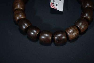 上海都达杂项专场六（全场包邮） 天然文莱软丝沉香1.2桶珠手串 附鉴定证书87-218