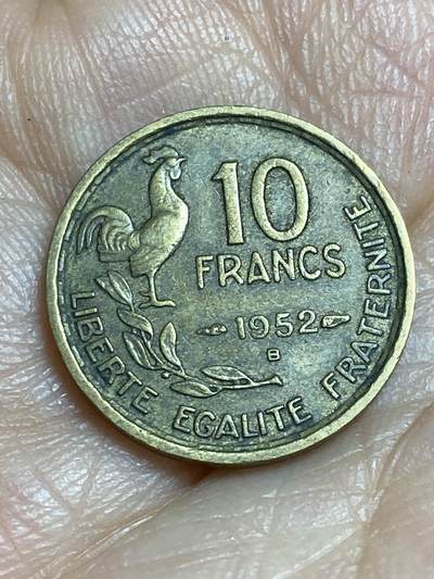 2026年第十四场(总第一百八十三场）外国好品散币场(免佣金) - 法兰西第四共和国1952年10法郎(B标，博蒙莱罗热造)
