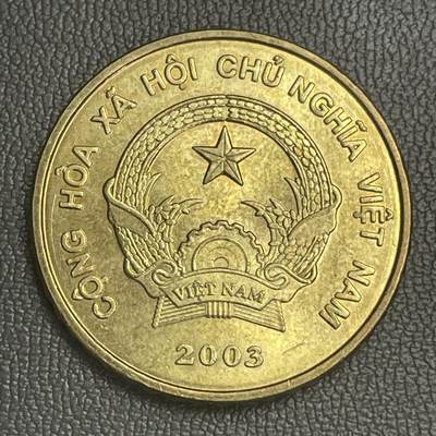 回流0125 - 全新2003年越南5000盾铜币