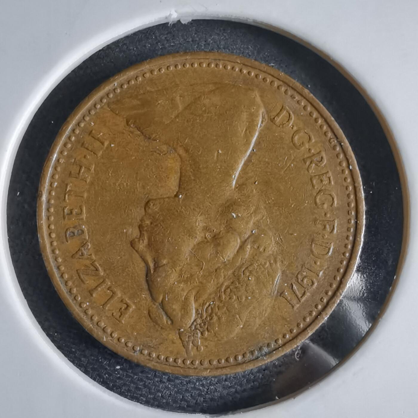 沼泽如烟--第969场 英国1971年1便士