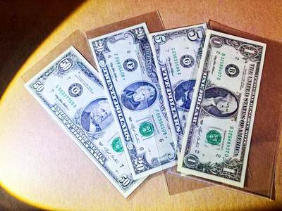 【Blue Auction】世界纸币精拍第778期——18级TOP拍卖/信誉/品质/专业/高效💫 - 【一组4张 含冠补号倒置号】美国 1996年1-50美金 全新UNC