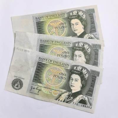 各国外币第109期 - 英国1镑 3张