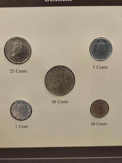 G&W世界散币，银币处理专场（第44场） - 富兰克林-伯利兹5枚套