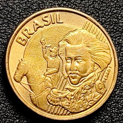 泉币菌-第173场- 精品福利场 - 佩德罗一世 巴西2004年 10分钢镀黄铜币20毫米4.8克
