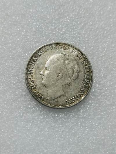 天下钱庄专场欢迎参拍 - 荷兰威廉敏娜女王1盾银币