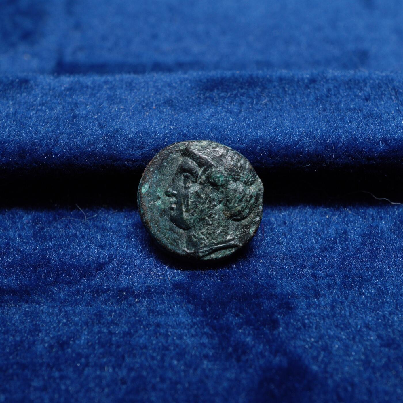 琋语集藏2026年02月欧洲古典打制币拍卖 古希腊爱奥尼亚地区-爱神阿芙洛狄特与蜜蜂铜币