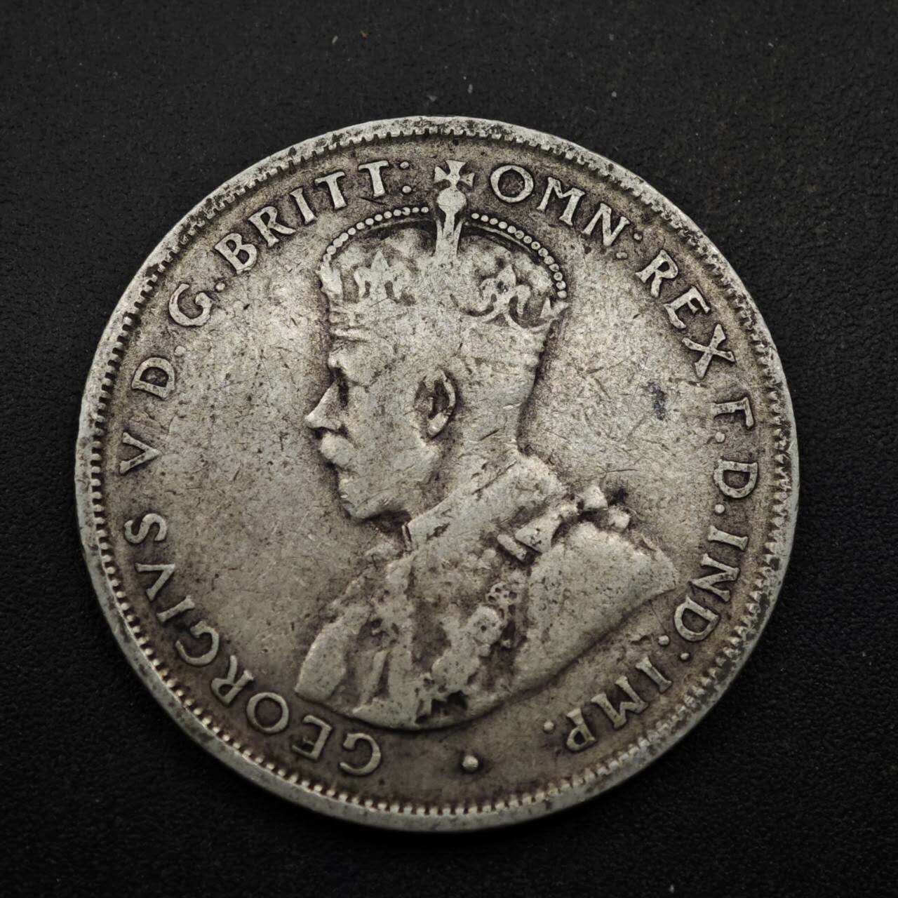 【淘币小摊】实时拍第八百五十三拍   散币银币场   满百包邮可预留二周 每周一统一发货   澳大利亚1925年乔治五世弗洛林银币