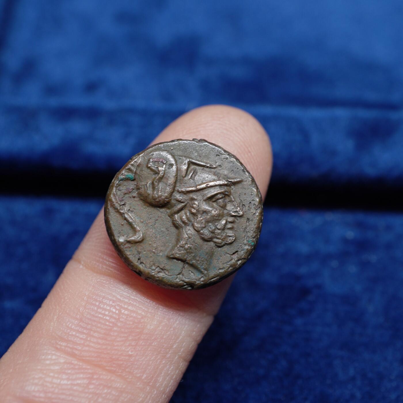 琋语集藏2026年02月欧洲古典打制币拍卖 古希腊卢卡尼亚留基帕斯与丰收女神铜币