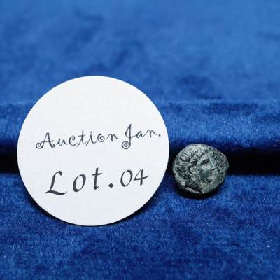 琋语集藏2026年02月欧洲古典打制币拍卖 - 古希腊卡利亚群岛-罗德岛阿波罗铜币