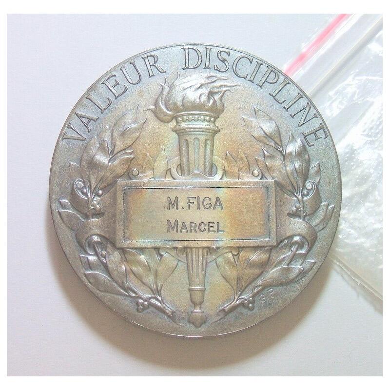 【旋风钱币】1月24日19:00准时开拍 精美欧洲币章、银币银章、第三帝国钱币等 全场包邮！ 【原盒】法国1900年前后 名将福煦元帅高浮雕精制大镀银章 50MM 带原盒