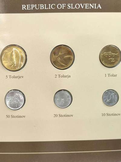 G&W世界散币，银币处理专场（第44场） - 富兰克林-斯洛文尼亚6枚套