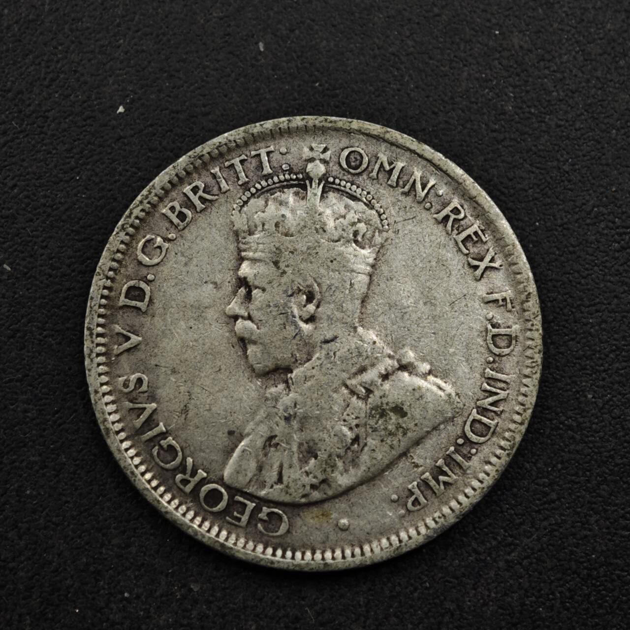 【淘币小摊】实时拍第八百五十三拍   散币银币场   满百包邮可预留二周 每周一统一发货   澳大利亚1926年乔治五世6便士银币