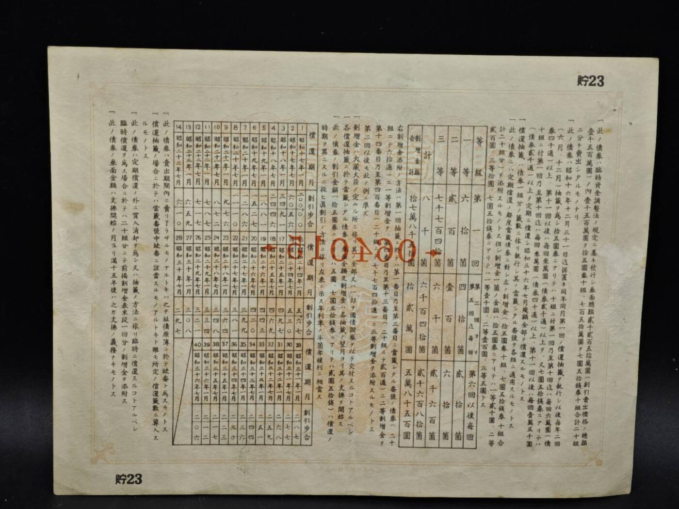 【淘币小摊】限时拍第八百五十二拍  无佣金福利纸币场  满百包邮可预留两周  周一统一发货  日本金七圆五拾钱储蓄劵【有折】