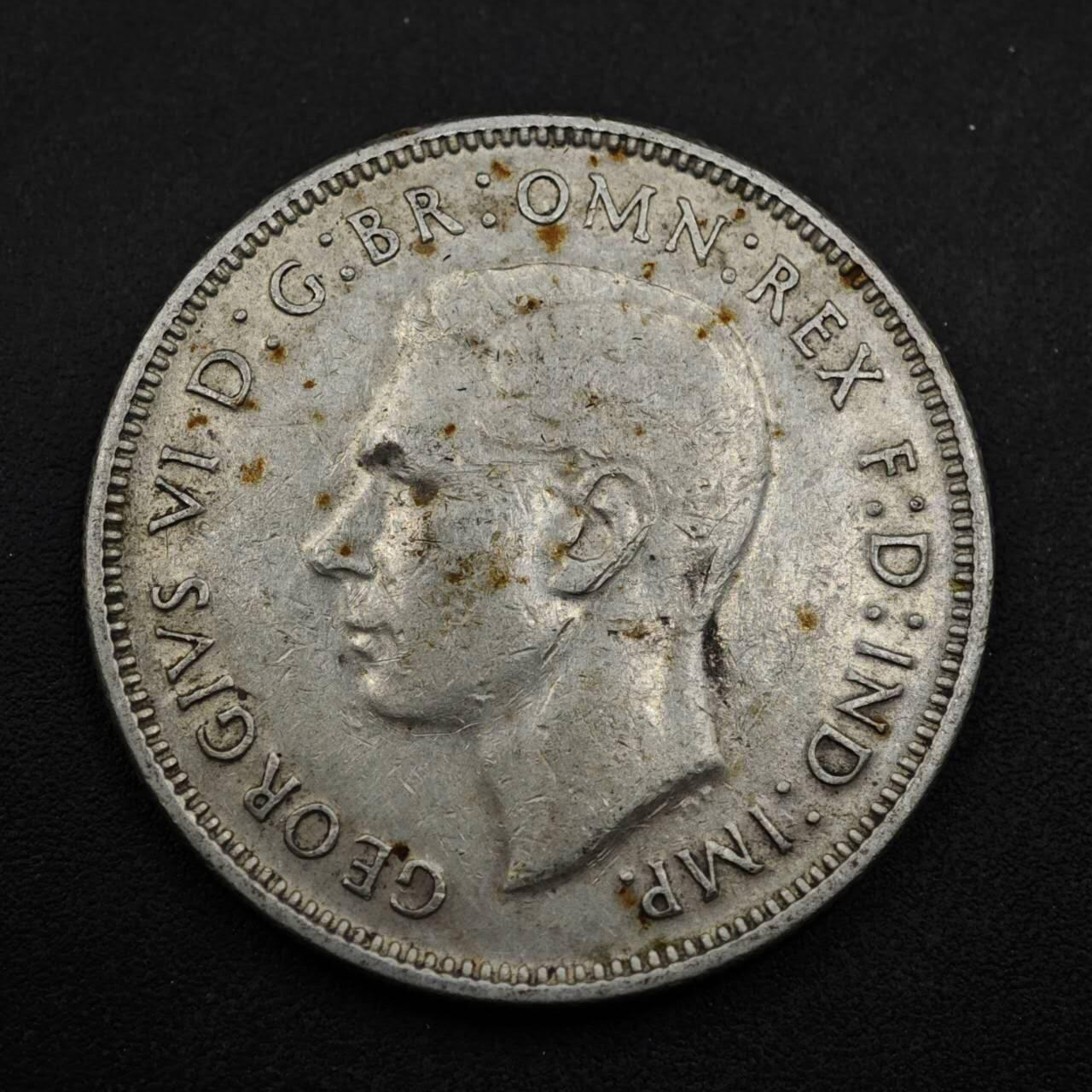 【淘币小摊】实时拍第八百五十三拍   散币银币场   满百包邮可预留二周 每周一统一发货   澳大利亚1942年乔治六世弗洛林银币