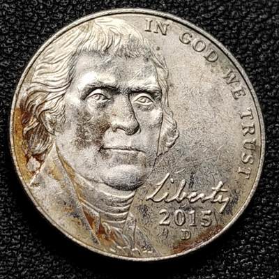 泉币菌-第173场- 精品福利场 - 2015年 杰斐逊总统 美国5美分铜镍硬币 21毫米5克