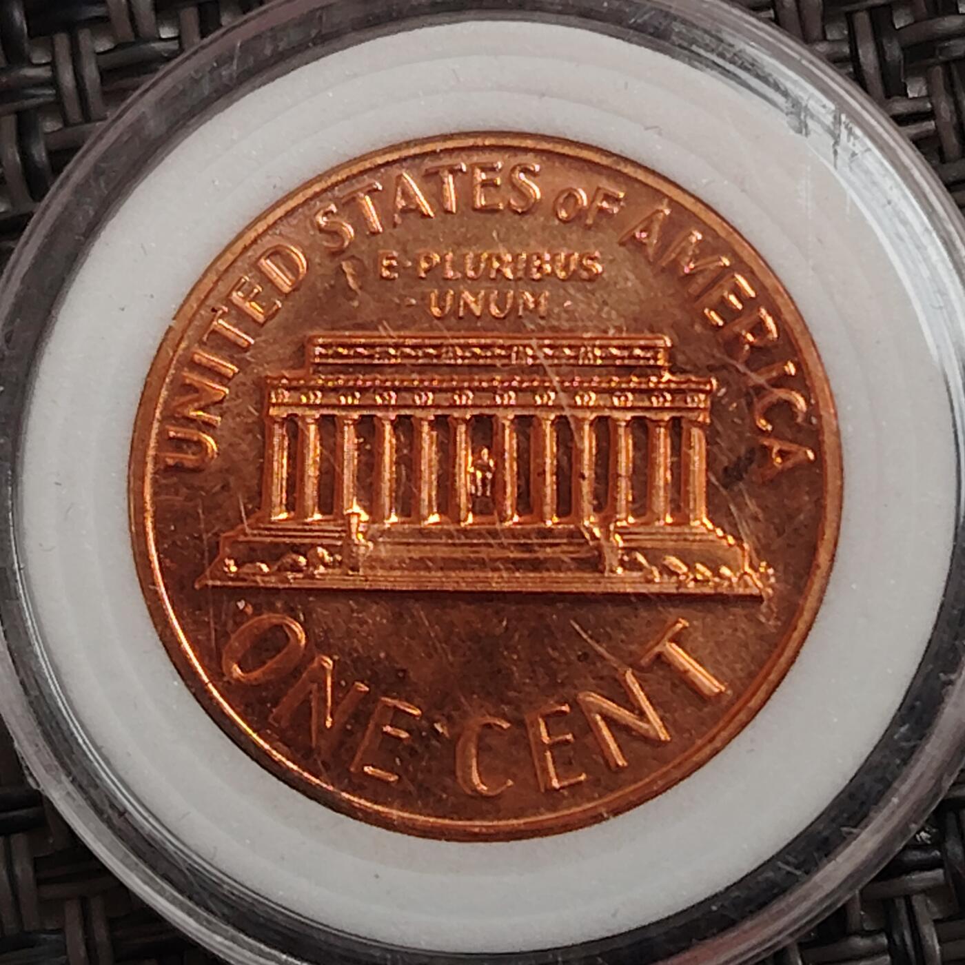 布加迪🐬～世界钱币(上海)🌾第 271 期 /  各国套币和散币 美国🇺🇸 1970年 1分 林肯头像精制币