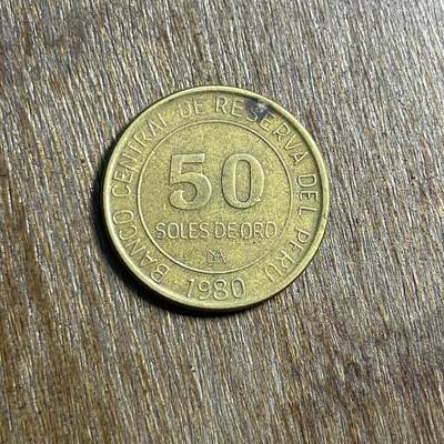 【春节前最后一拍，下一场3.3号】★第139场★散币场。不寄存，30包邮。不满30元，支付5元运费。《接受代拍 代送NGC评级》 - 44【无寄存】1980 秘鲁 50分 铜币