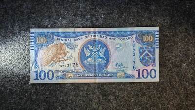 【礼羽收藏】🌏世界钱币拍卖第121期 - 美洲 特立尼达和多巴哥 2006年 100元 纸币 非全新 品如图