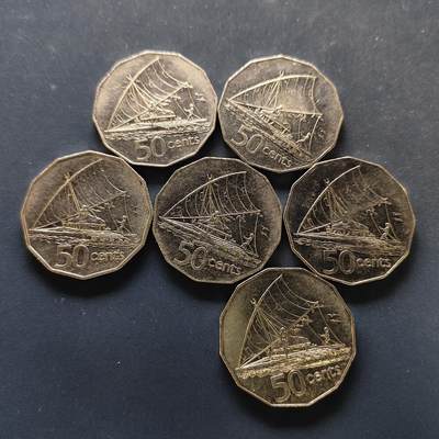 【全场包邮】纯粹捡漏拍496场-持续更新中 - 斐济各年份50分6枚一组