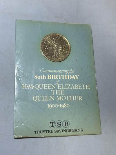 盛世勋华——号角文化勋章邮票专场拍卖第301期 - 英国玛丽王太后诞辰80周年克朗型纪念币 大尺寸