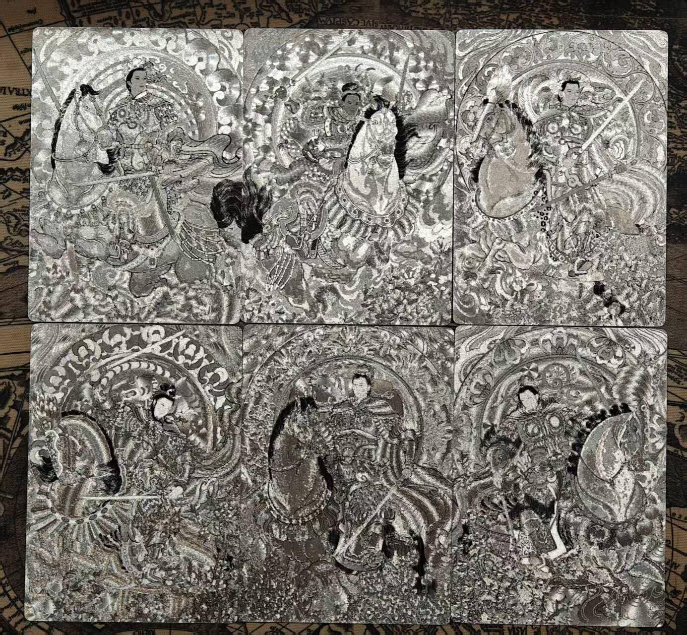 春节前倒数第三场！！龙虎卡牌-七三场（满200元包邮，无佣金，每周六结拍，欢迎送拍） 粗闪线稿6张 星宿文创 冯涛 - 生肖三娘 上弹 一套