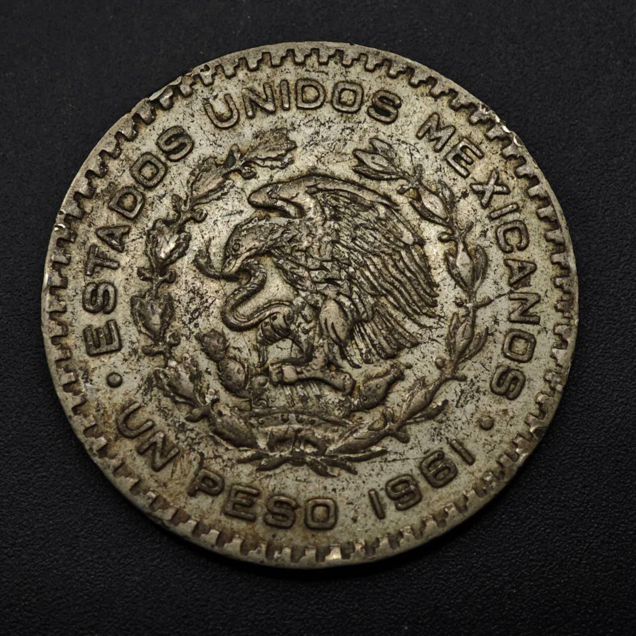 【淘币小摊】实时拍第八百五十三拍   散币银币场   满百包邮可预留二周 每周一统一发货   墨西哥1961年一比索低银币