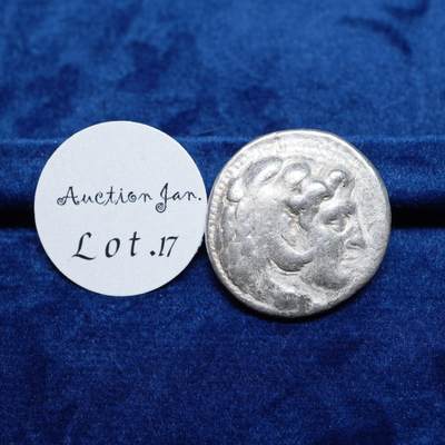 琋语集藏2026年02月欧洲古典打制币拍卖 - 古希腊马其顿王国大力神赫拉克勒斯4德银币