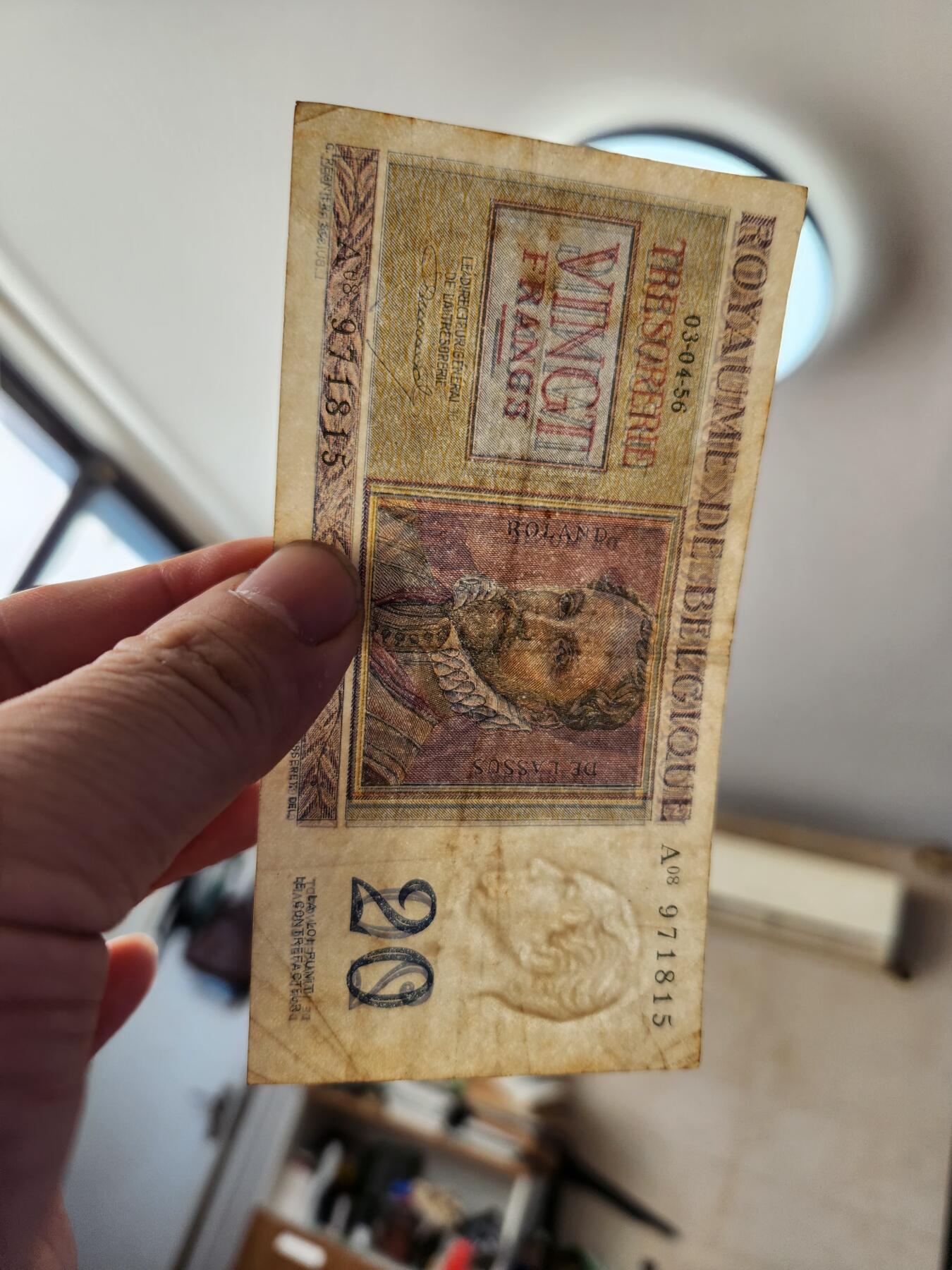 1月22号晚上8点 外国纸币自动截拍第11场 比利时原票美品