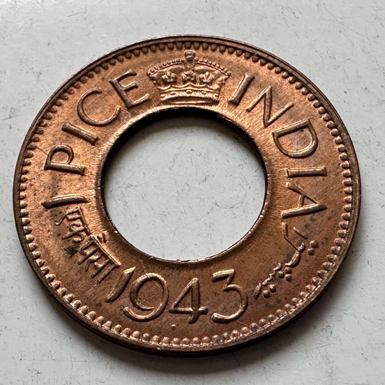 🌹外币初藏🌹🐯2026年第11场  每周二四六晚8️⃣点 接代拍 英属印度1943年一派沙 a