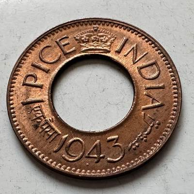 🌹外币初藏🌹🐯2026年第11场  每周二四六晚8️⃣点 接代拍 - 英属印度1943年一派沙 a