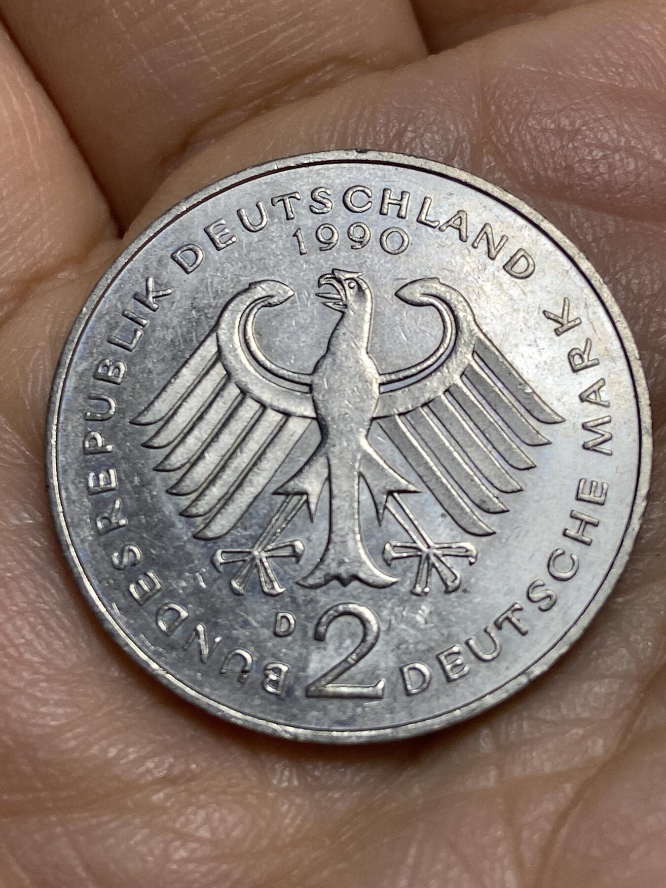 2026年第十三场(总第一百八十二场）外国好品散币场(免佣金) 德国🇩🇪1979年2马克(第四版，D标，慕尼黑造)