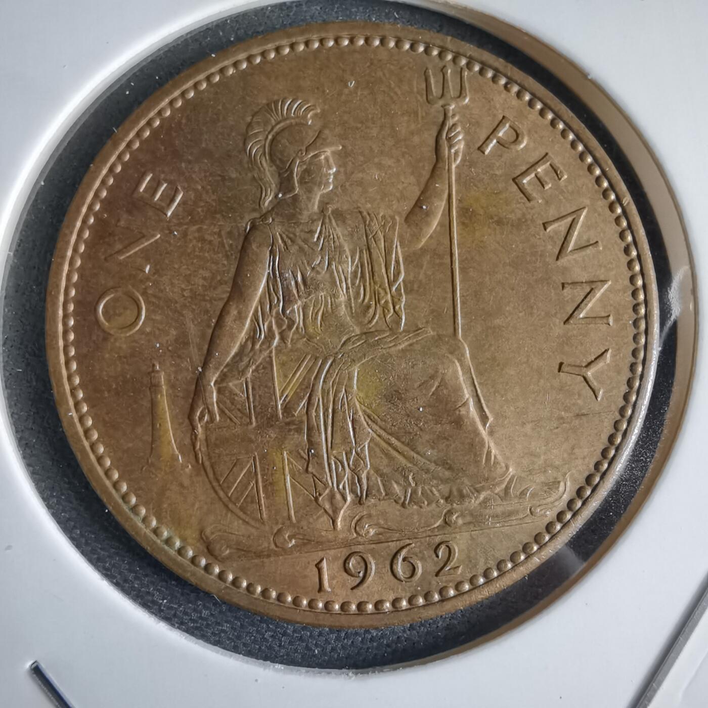 沼泽如烟--第969场 英国1962年1便士