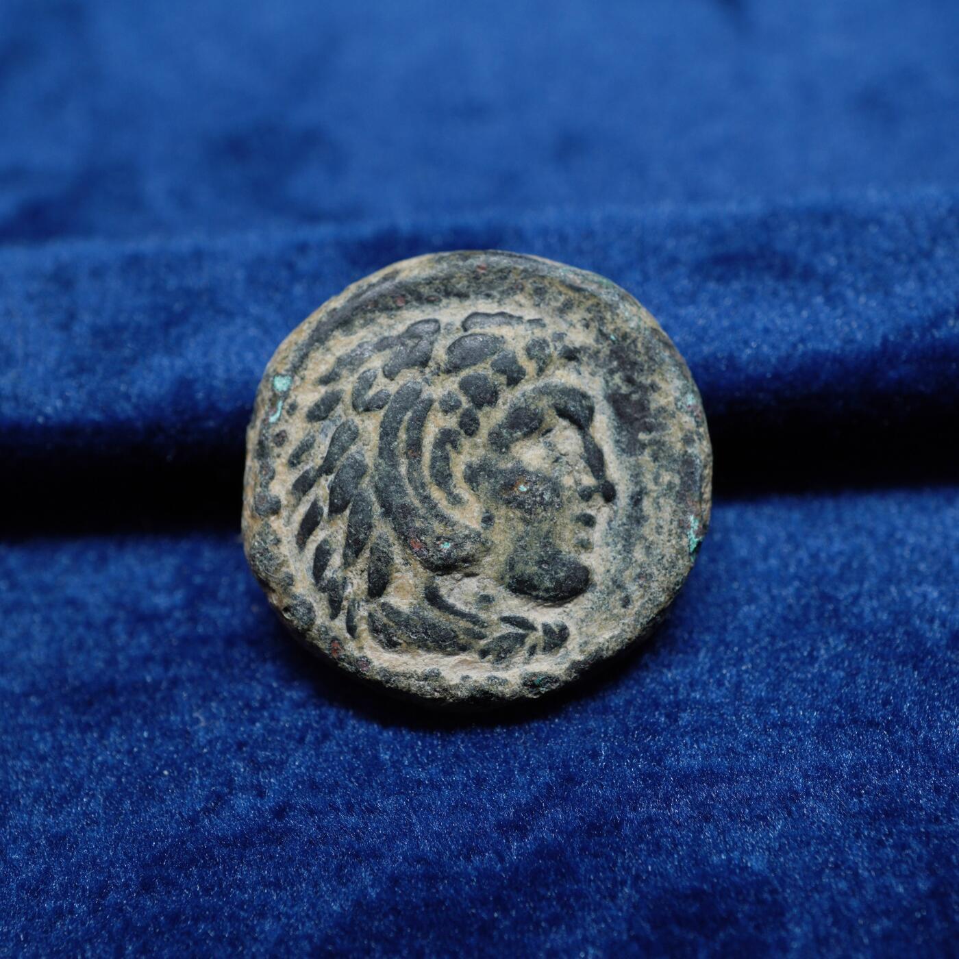 琋语集藏2026年02月欧洲古典打制币拍卖 古希腊马其顿亚历山大大力神与弓箭袋铜币