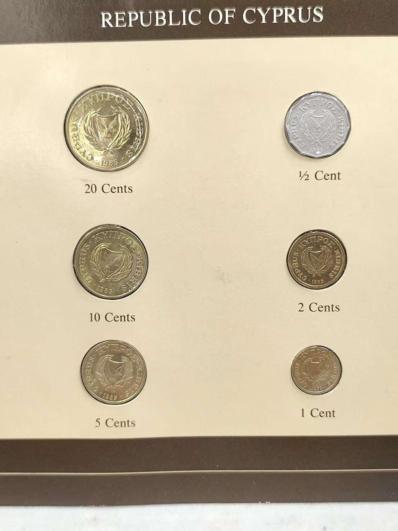 G&W世界散币，银币处理专场（第44场） 富兰克林-塞浦路斯6枚套