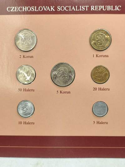 G&W世界散币，银币处理专场（第44场） - 富兰克林-捷克斯洛伐克7枚套