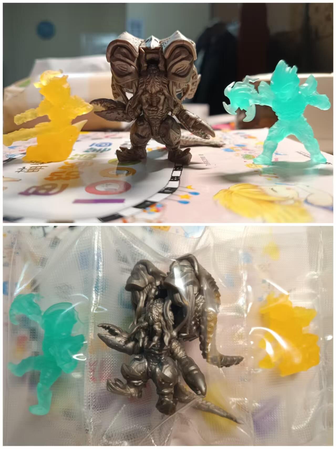 春节前倒数第三场！！龙虎卡牌-七三场（满200元包邮，无佣金，每周六结拍，欢迎送拍） 卡游奥特曼 橡皮人 3个