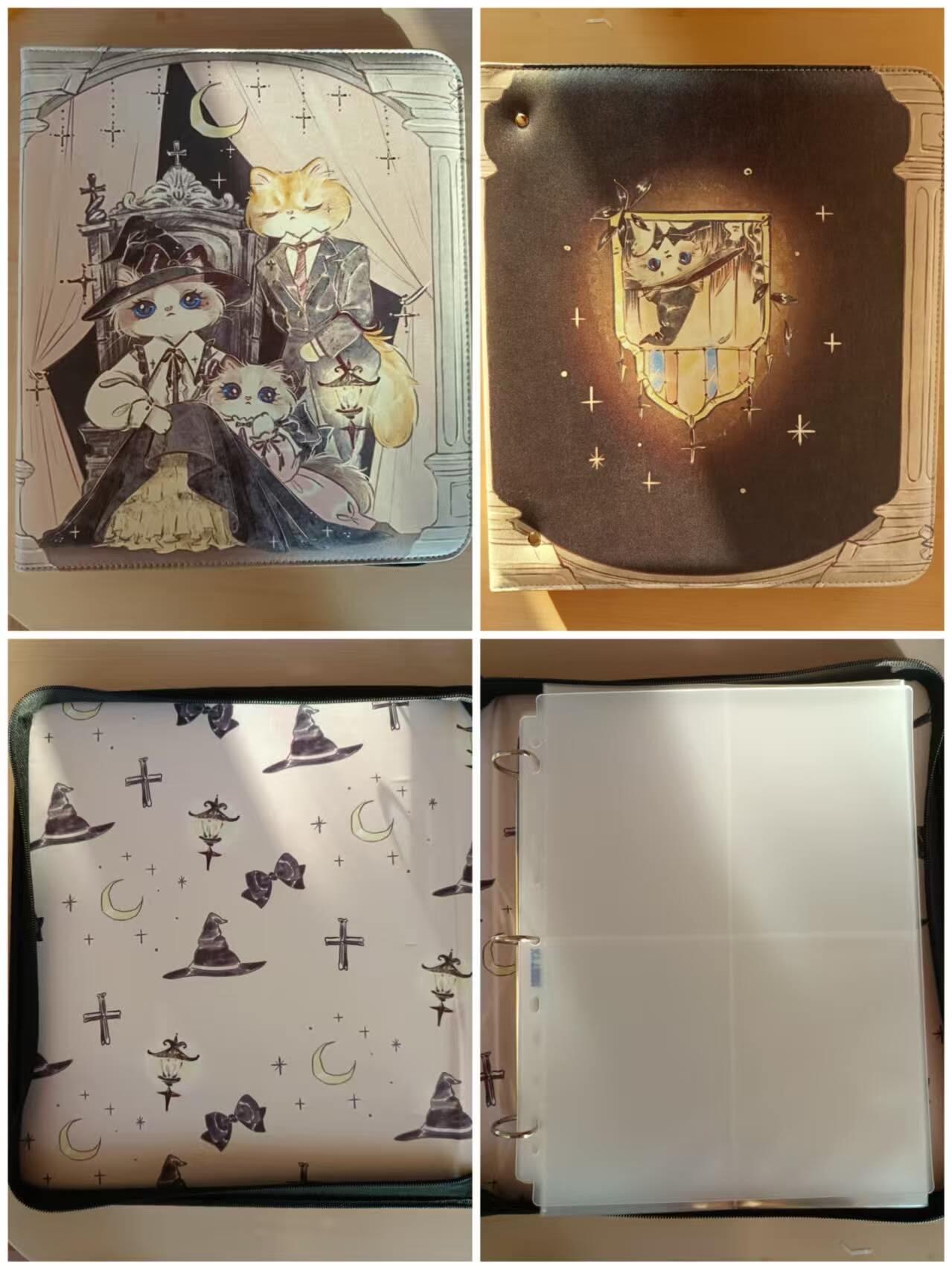 春节前倒数第三场！！龙虎卡牌-七三场（满200元包邮，无佣金，每周六结拍，欢迎送拍） 萌猫家A4卡册 (内附 两挡板+35张卡页)