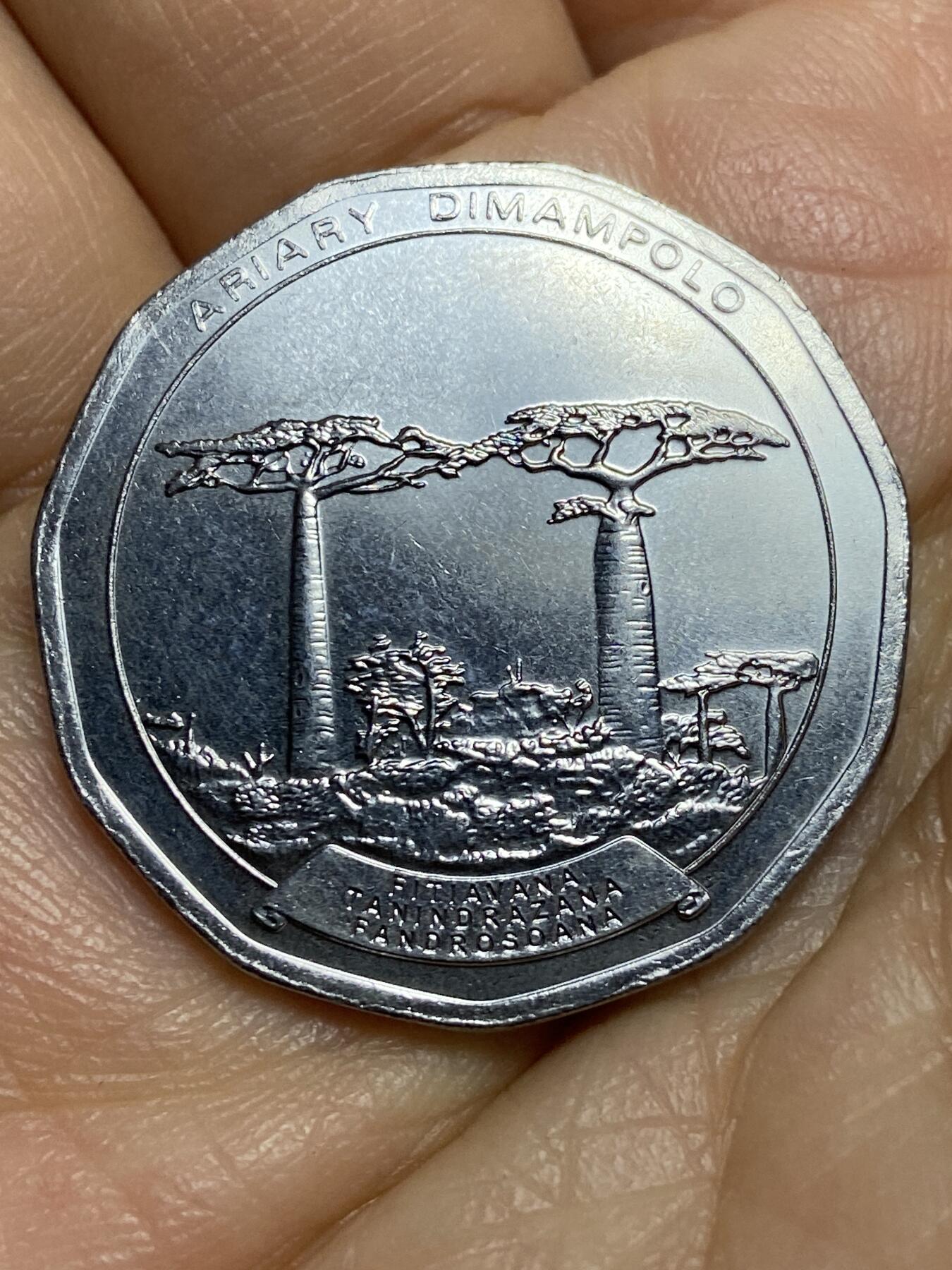 2026年第十三场(总第一百八十二场）外国好品散币场(免佣金) 原光全新–马达加斯加🇲🇬2021年50阿里亚里