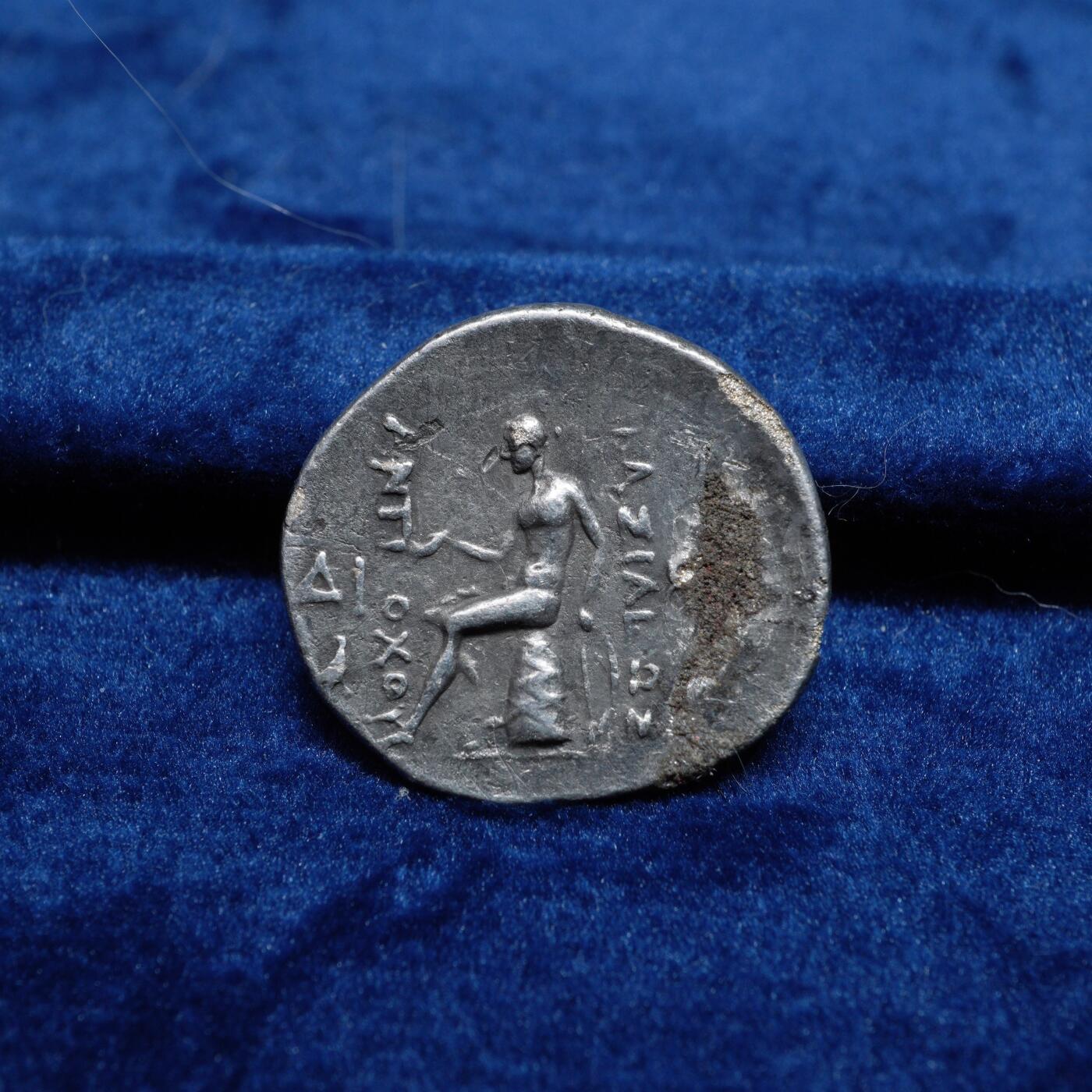 琋语集藏2026年02月欧洲古典打制币拍卖 古希腊塞琉古王国-安条克三世银币（修补填充）