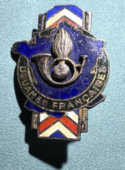 盛世勋华——号角文化勋章邮票专场拍卖第301期 - 法国海关证章 多层珐琅工艺