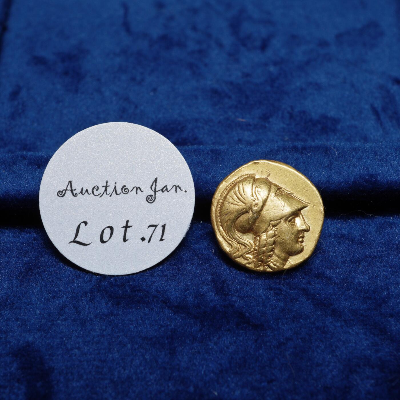 琋语集藏2026年02月欧洲古典打制币拍卖 古希腊马其顿王国亚历山大雅典娜和胜利女神金币