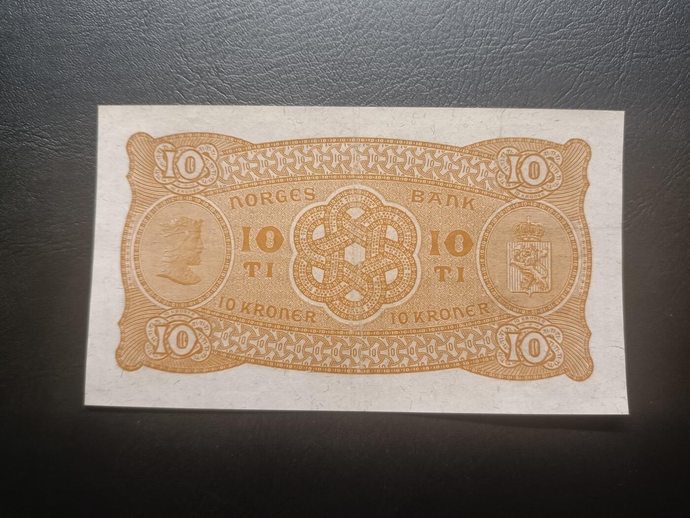2026一月第四期，总214期 挪威1939年10克朗AUNC，二战期间发行序列