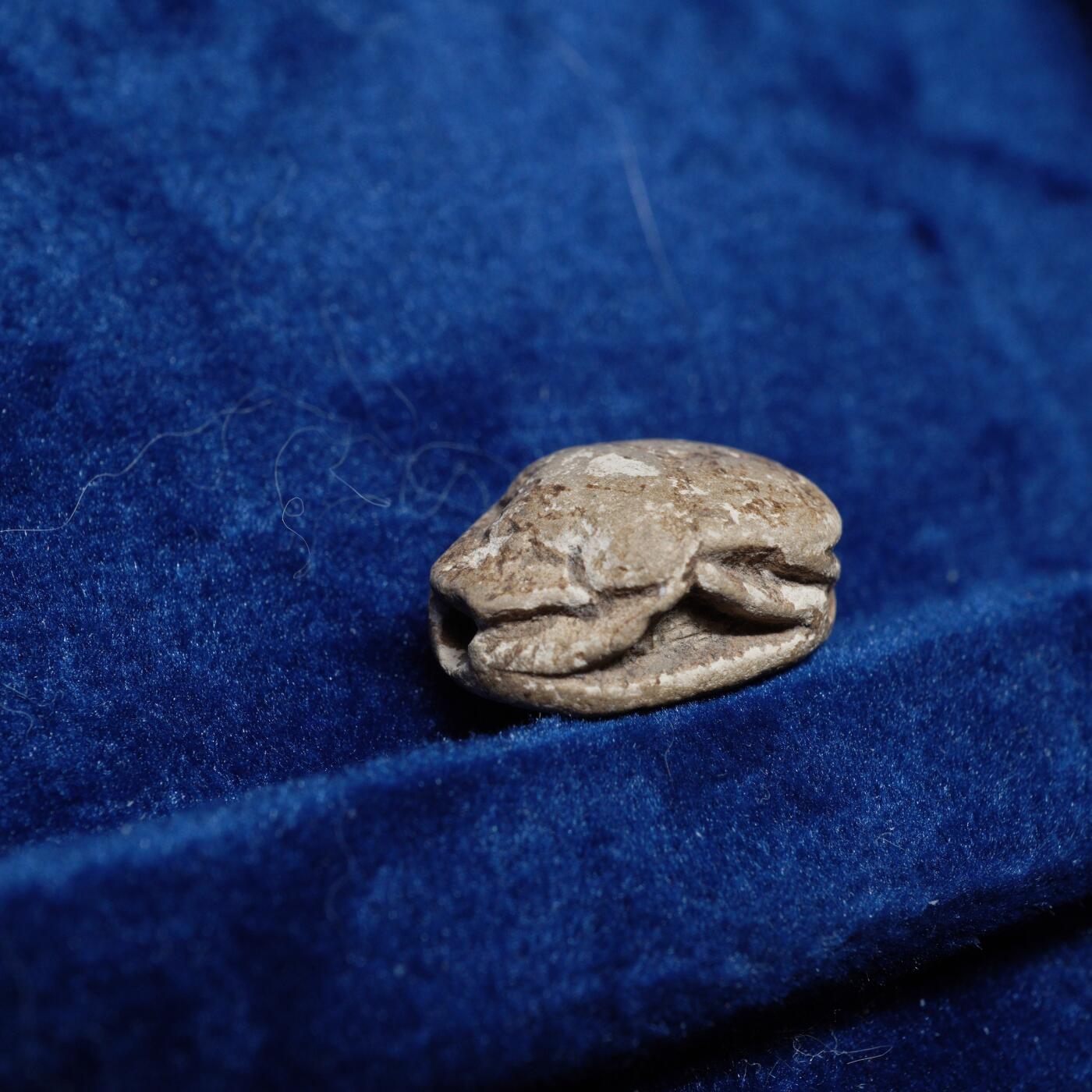 琋语集藏2026年02月欧洲古典打制币拍卖 古埃及圣滑石甲虫 （阿努比斯题材）