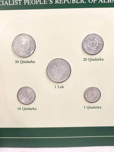 G&W世界散币，银币处理专场（第44场） - 富兰克林-阿尔巴尼亚5枚套