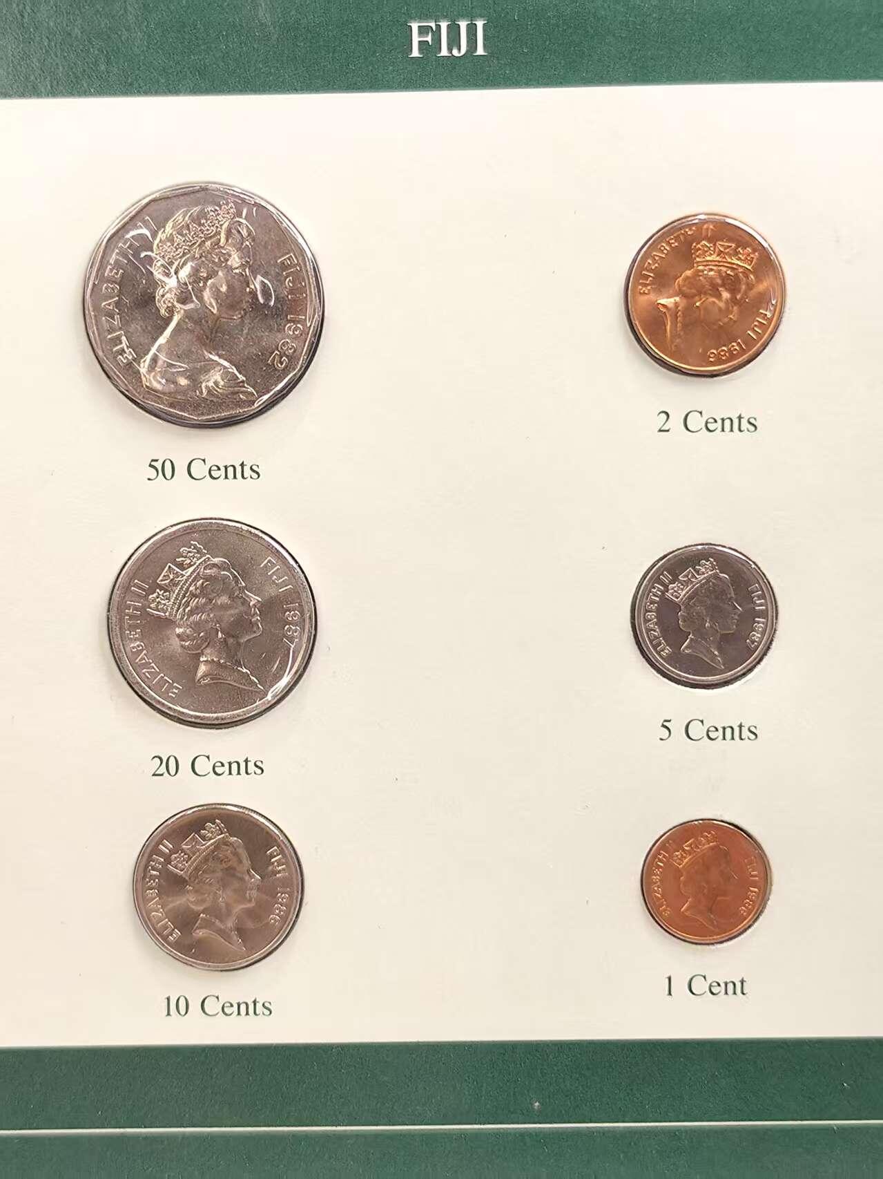 G&W世界散币，银币处理专场（第44场） 富兰克林-斐济6枚套