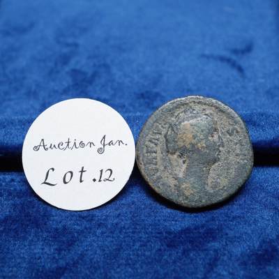 琋语集藏2026年02月欧洲古典打制币拍卖 - 古罗马帝国-小福斯蒂娜阿斯铜币